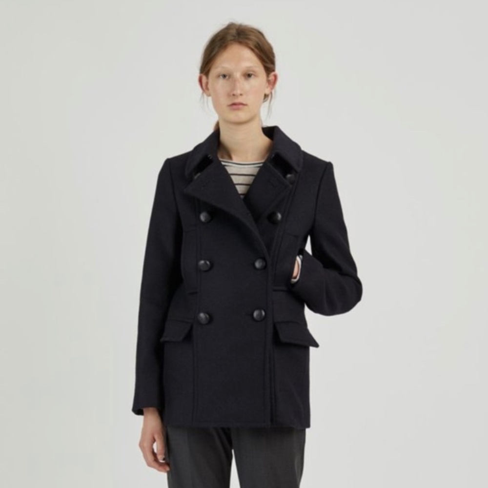 Isabel Marant Etoile Floffy Short Caban Coat 36